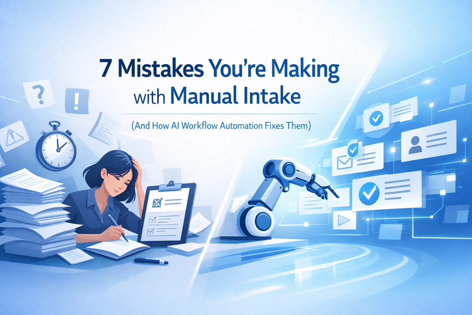 7 Mistakes You’re Making with Manual Intake (And How AI Workflow Automation Fixes Them)