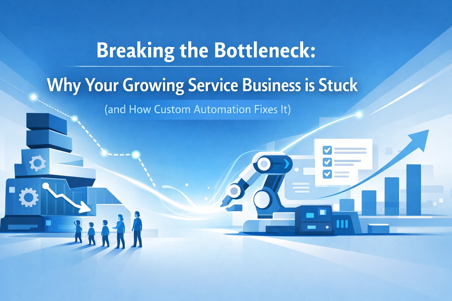 Breaking the Bottleneck: Why Your Growing Service Business is Stuck (and How Custom Automation Fixes It)