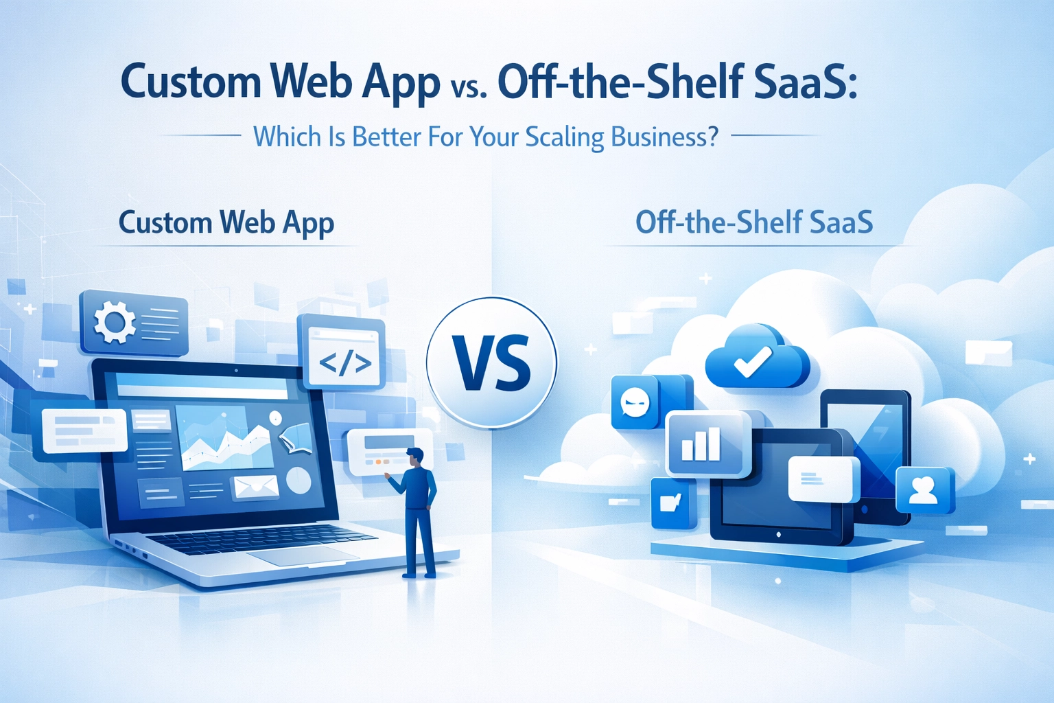 Custom Web App vs. Off-the-Shelf SaaS: Which Is Better For Your Scaling Business?