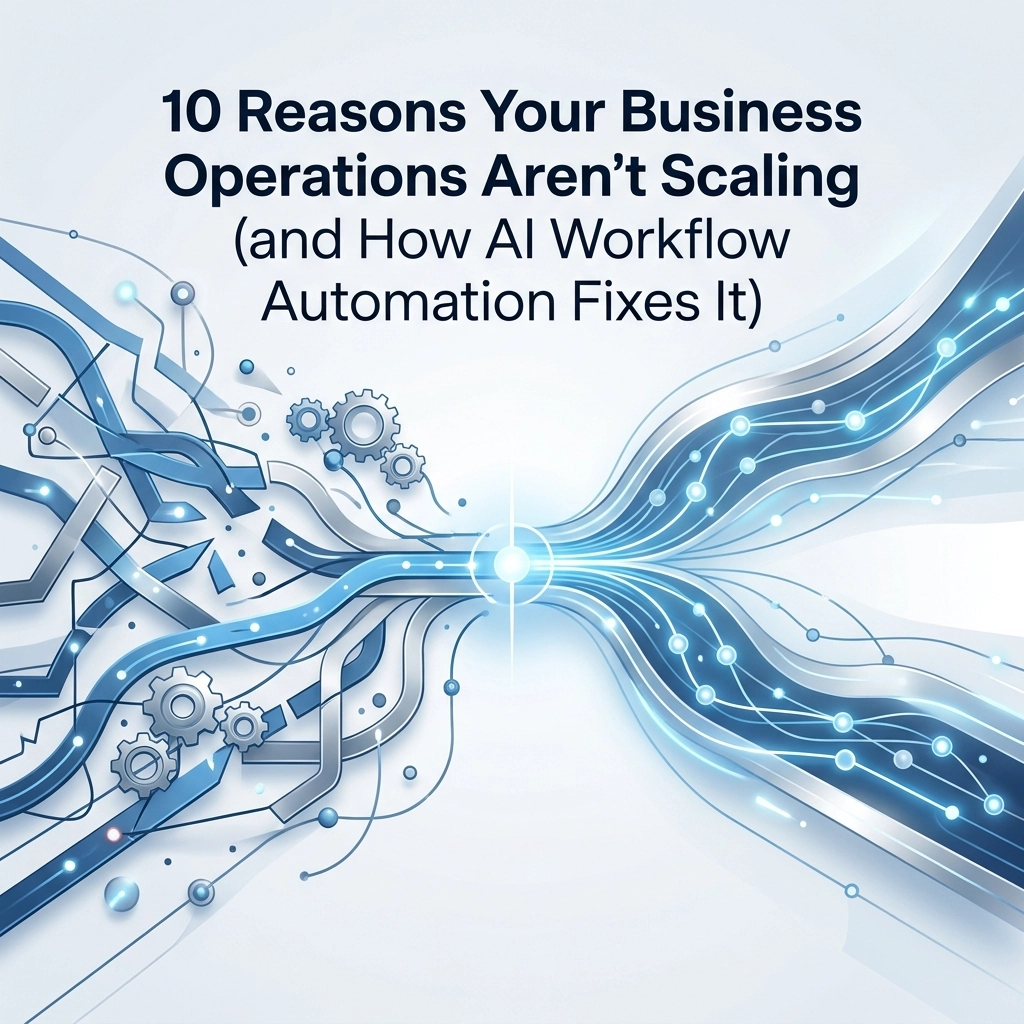 10 Reasons Your Business Operations Aren’t Scaling (and How AI Workflow Automation Fixes It)