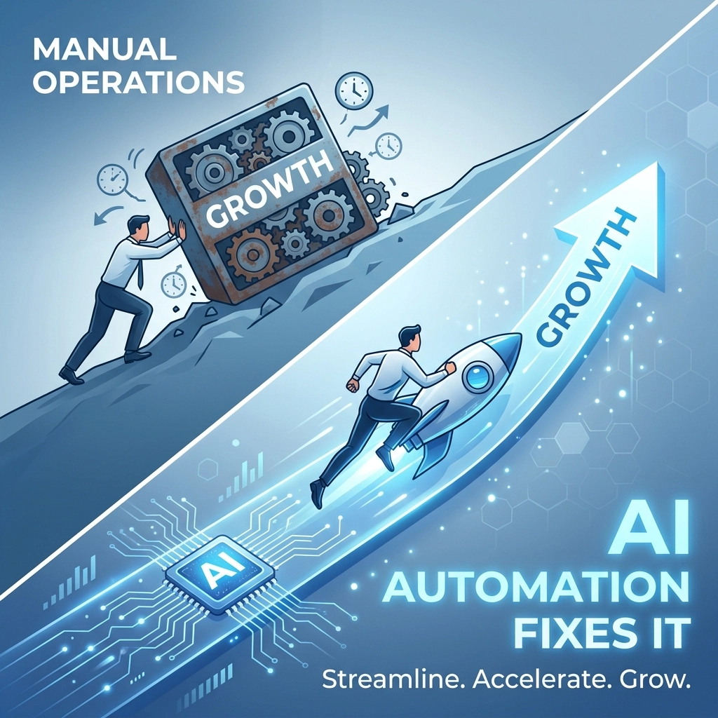 10 Reasons Your Manual Operations Are Stalling Growth (And How AI Automation Fixes It)