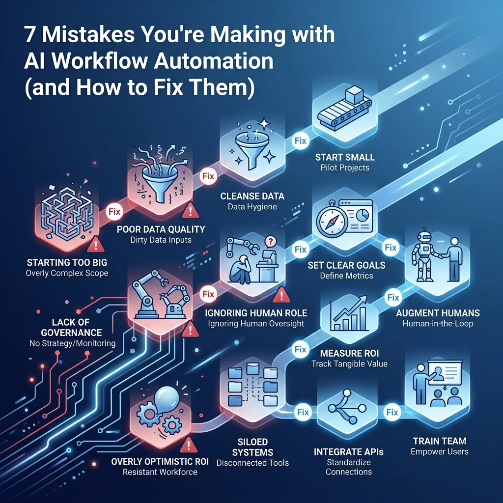7 Mistakes You’re Making with AI Workflow Automation (and How to Fix Them)