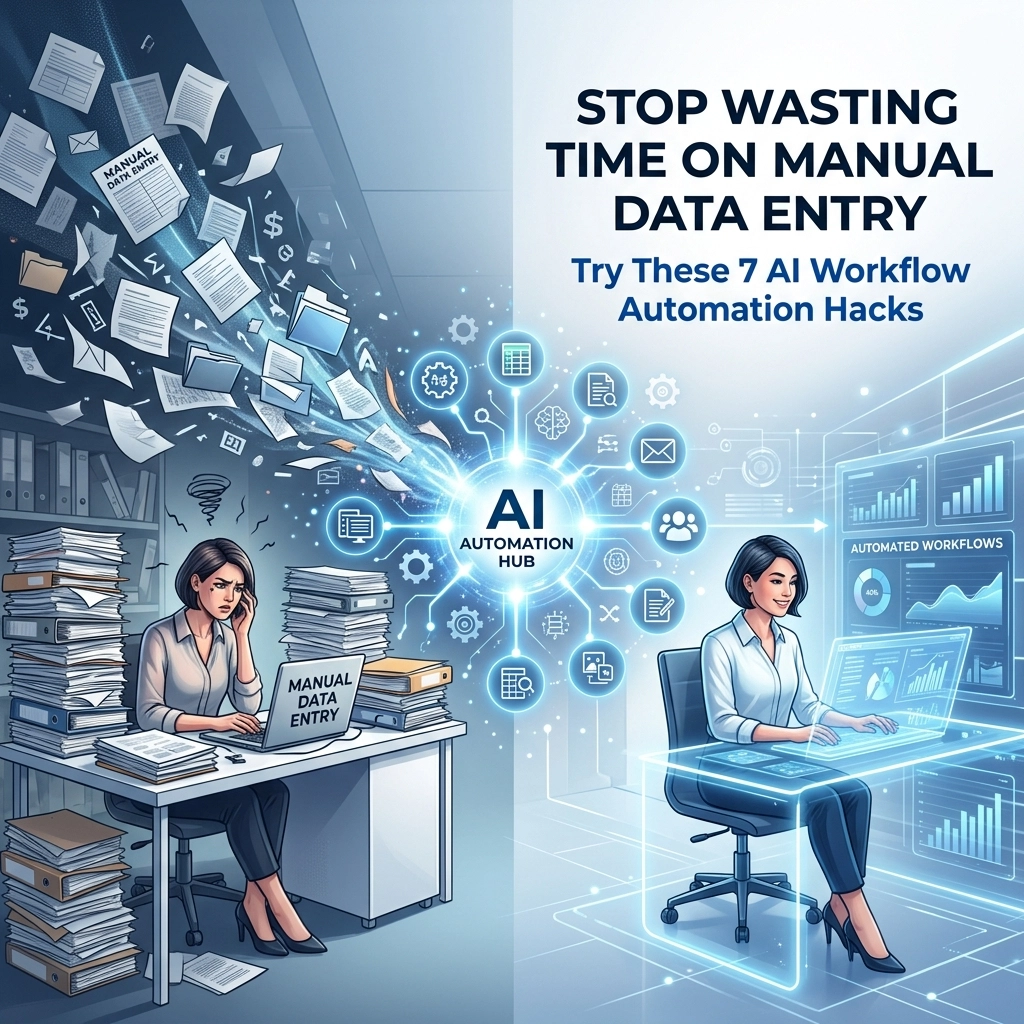 Stop Wasting Time on Manual Data Entry: Try These 7 AI Workflow Automation Hacks